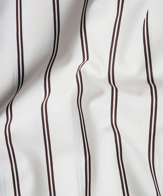 Cacao Stripe Tencel Baumwoll-Perkal Kissenbezug