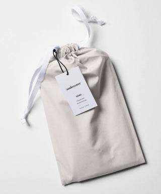 Taie d'oreiller en percale de coton Tencel Sable