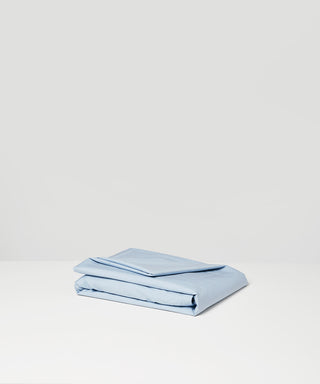 Sky Tencel cotton percale fitted sheet