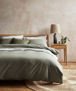 Moss Tencel Cotton Percale Duvet Cover